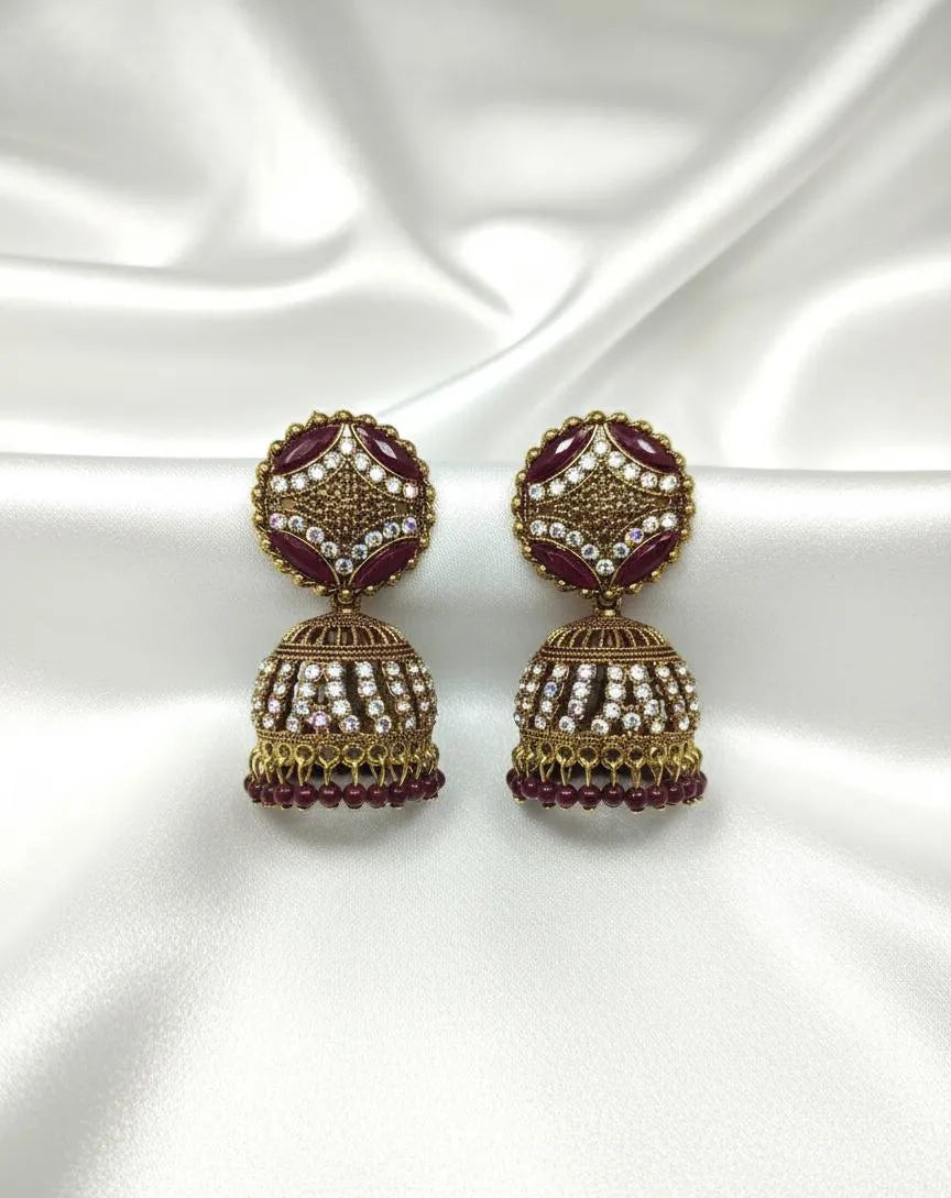 Stunning Alloy Jhumka Earrings