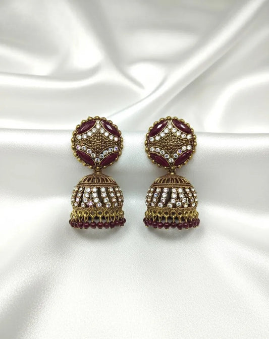 Stunning Alloy Jhumka Earrings