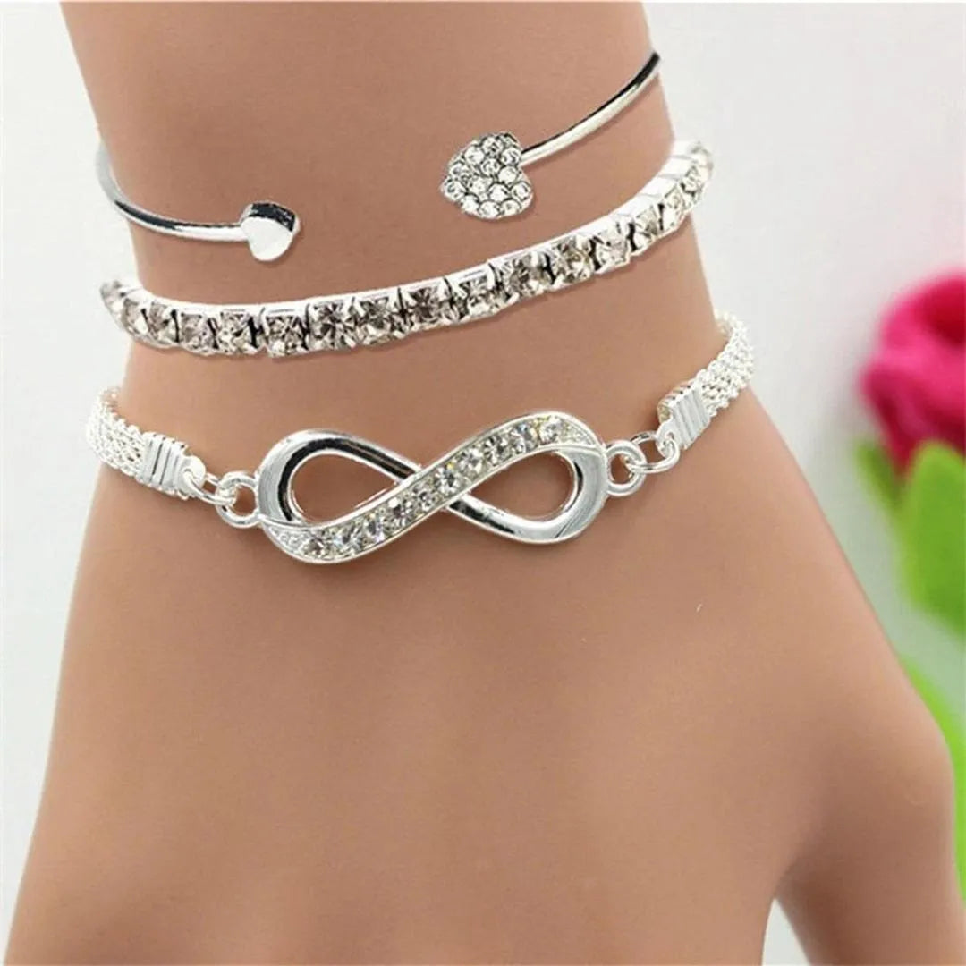 3Pcs/Set Infinity Cute Trendy Bracelets for