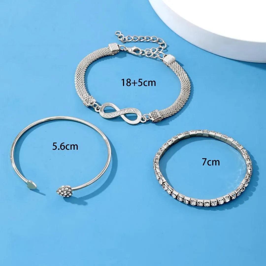 3Pcs/Set Infinity Cute Trendy Bracelets for