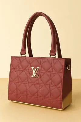 Women's PU Leather Plain Shoulder Bag