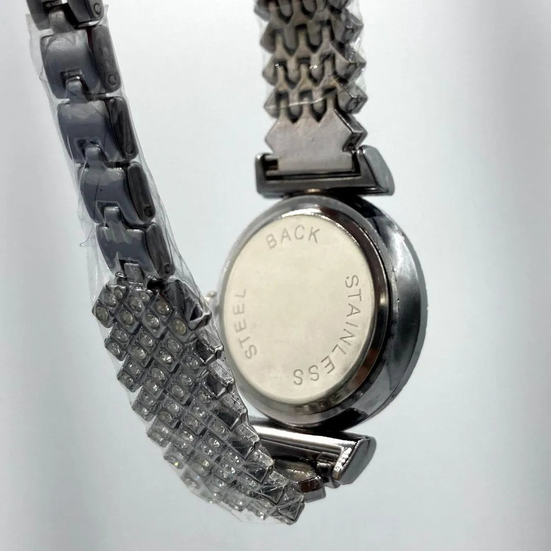 Women's MARIX Elegant Silver Ladies Quartz Watch with Crystal-Studded Dial & Bracelet
